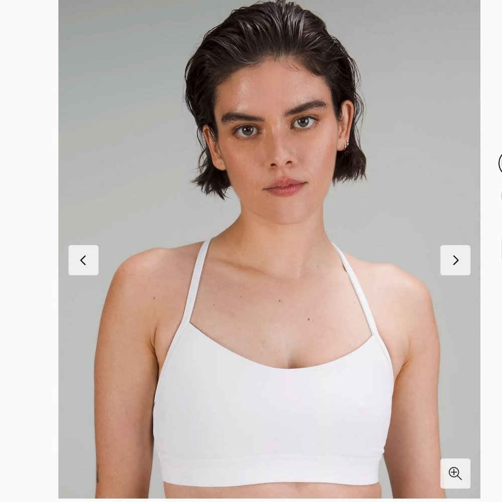 Lululemon Flow Y Nulu Bra White Size 12